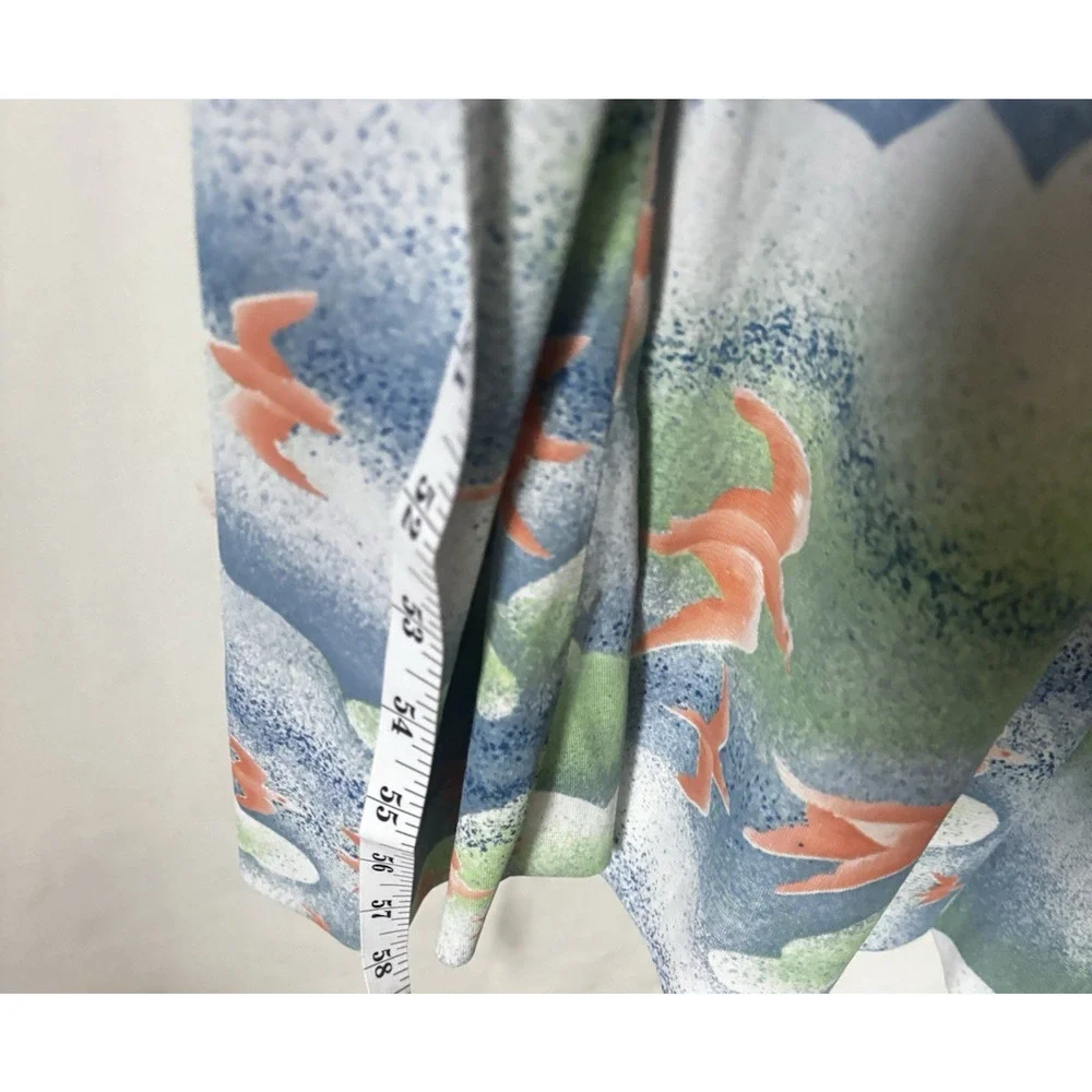 Vintage Montgomery Ward Dress Medium Floral Multicolor Boho Goddess Aline 70s - Picture 11 of 13